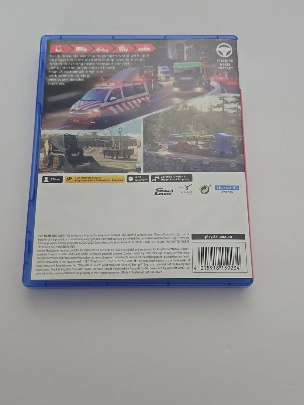 Sony PS5 Truck & Logistics Simulator - Green, Gray Cover Art